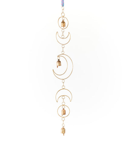 Indukala Large Moon Phase Bell Wind Chime - Home Decor – Bells