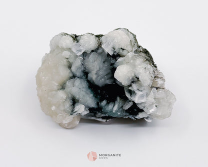 160g Apophyllite Stilbite Cluster on Chalcedony Matrix – Natural Crystal Specimen