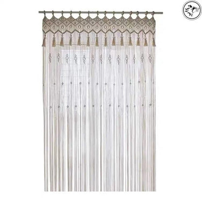 Hand-Woven Macrame Bohemian Curtains – 0
