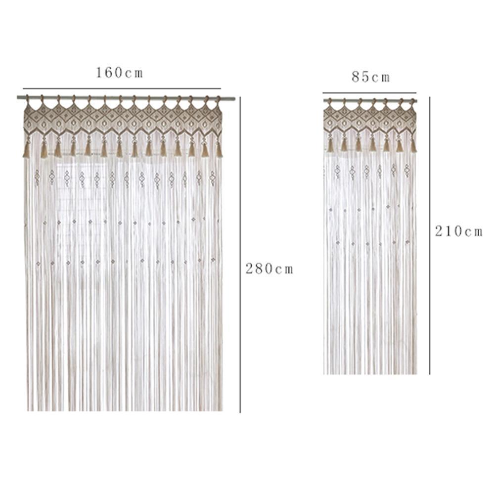 Hand-Woven Macrame Bohemian Curtains – 0