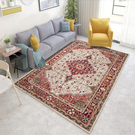 Nordic Boho Rug – Modern Bohemian Living Room Carpet
