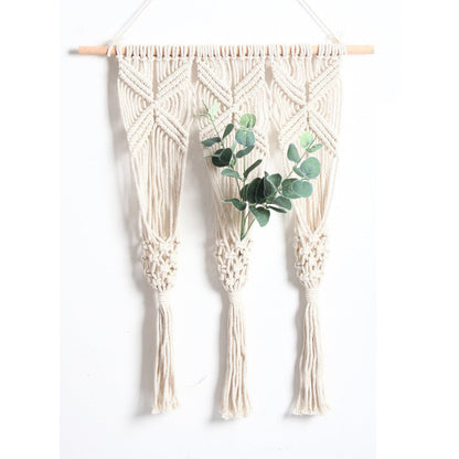 Woven Macrame Bohemian Flower Pot Rack – 0