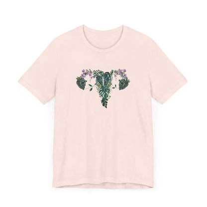Uterus with plants tshirt. My body,, my rules my choice shirt. Proud Feminist shirt