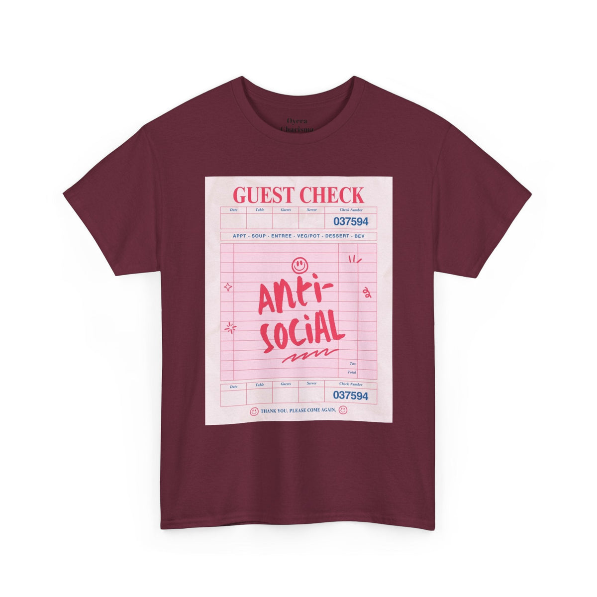Anti-Social Graphic T-Shirt – Retro Guest Check Tee