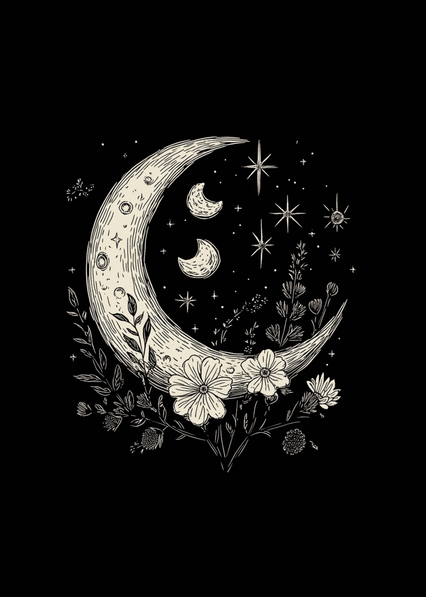 Moons and Stars - UNISEX Shirt – mens printed