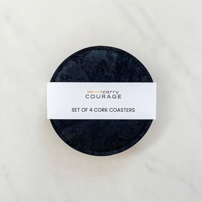 SET OF 4 CORK COASTERS
