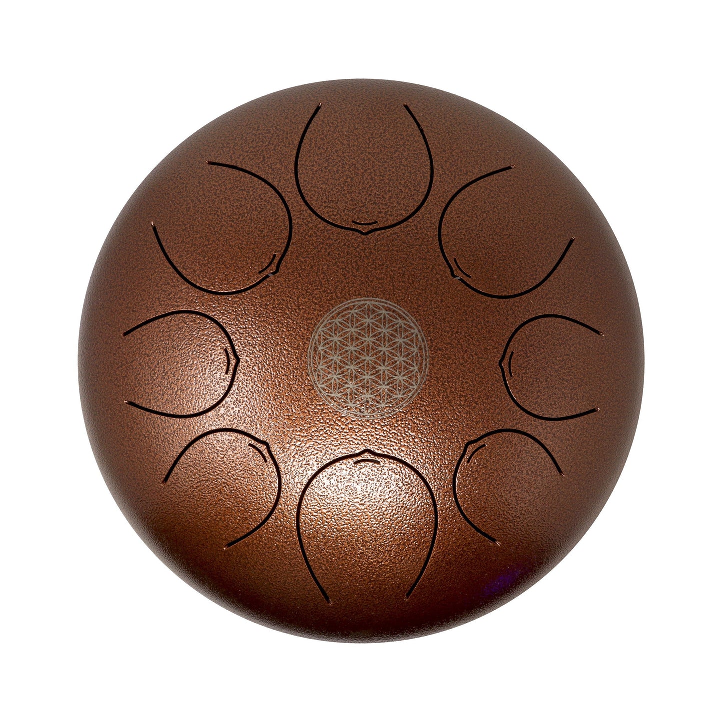 20cm Pentatonic Steel Singing Drum - Metal Red –