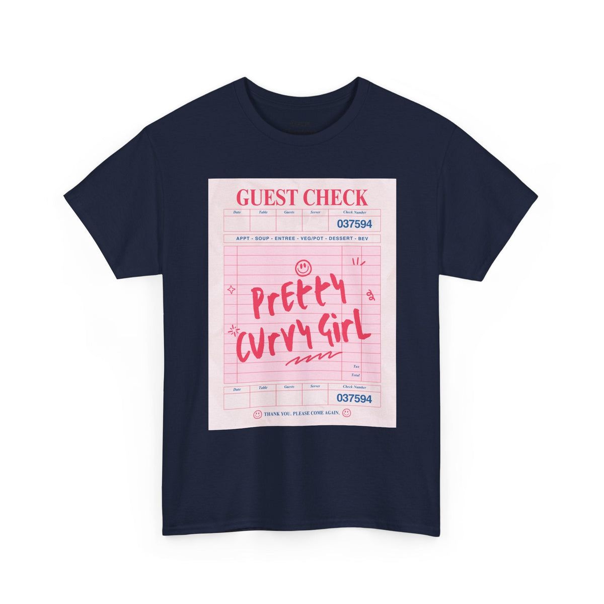 Pretty Curvy Girl Graphic T-Shirt | Body-Positive Tee