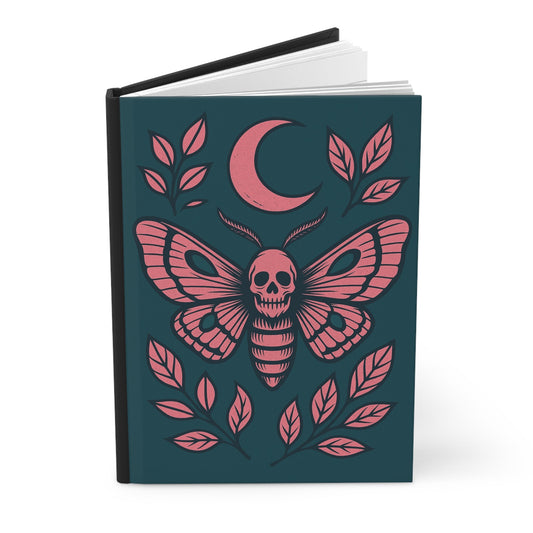 Dark Moth Hardcover Journal