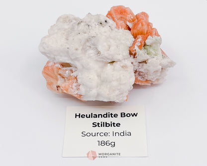 186g Heulandite and Bow Stilbite Cluster – Vibrant Natural Mineral Specimen