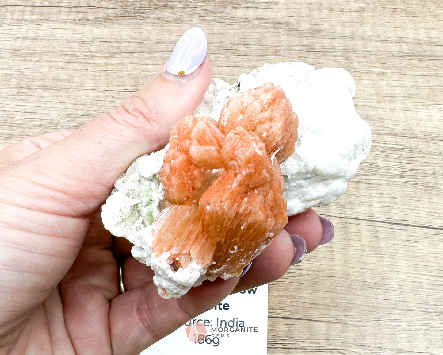 186g Heulandite and Bow Stilbite Cluster – Vibrant Natural Mineral Specimen