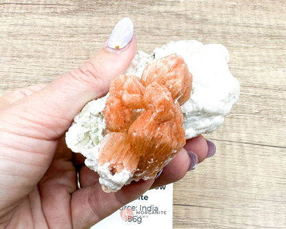 186g Heulandite and Bow Stilbite Cluster – Vibrant Natural Mineral Specimen