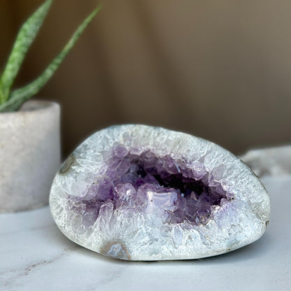 Amethyst Cave Geode – Small Crystal Caves for Decor & Healing