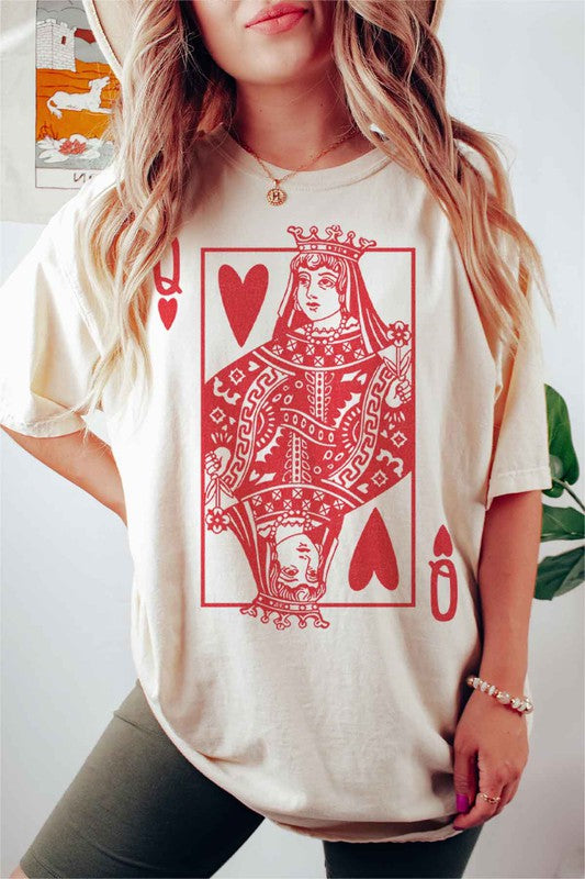 “QUEEN OF HEARTS”GRAPHIC TEE