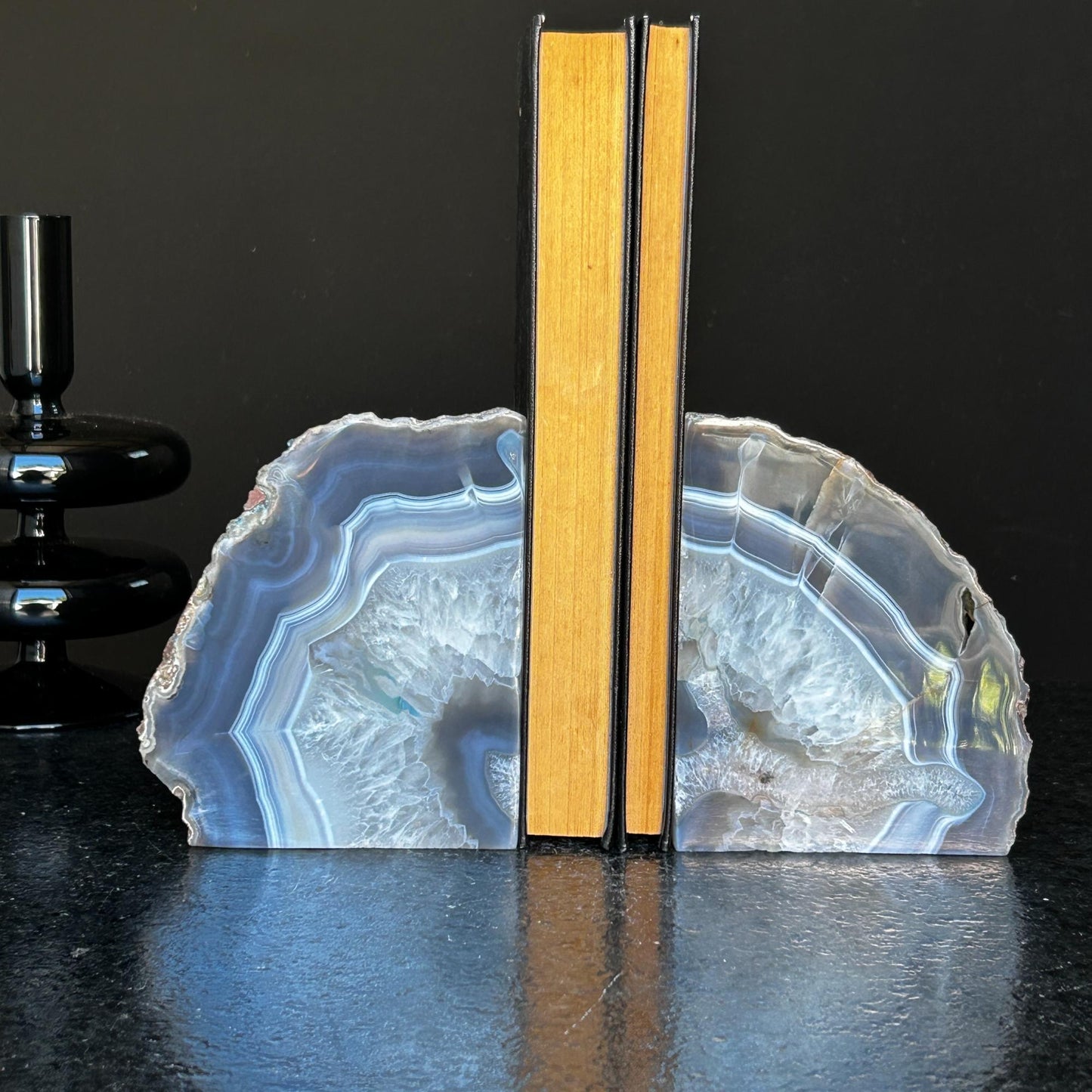 Agate Bookends, XL -  Ethically Sourced