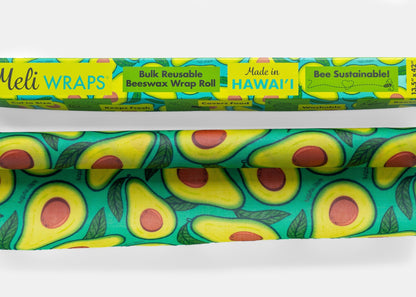BULK ROLL Beeswax Wrap - Avocado Print