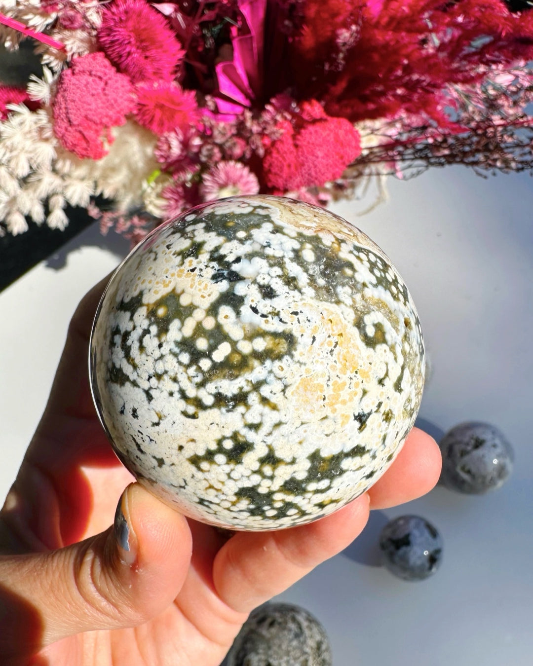 Ocean Jasper Sphere –