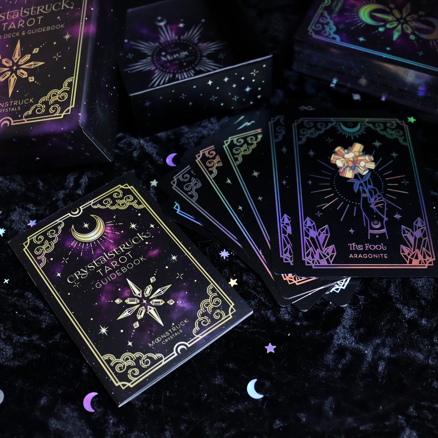 MINI Silver Crystalstruck Tarot© Deck – 78 Card Crystal Energy Tarot –