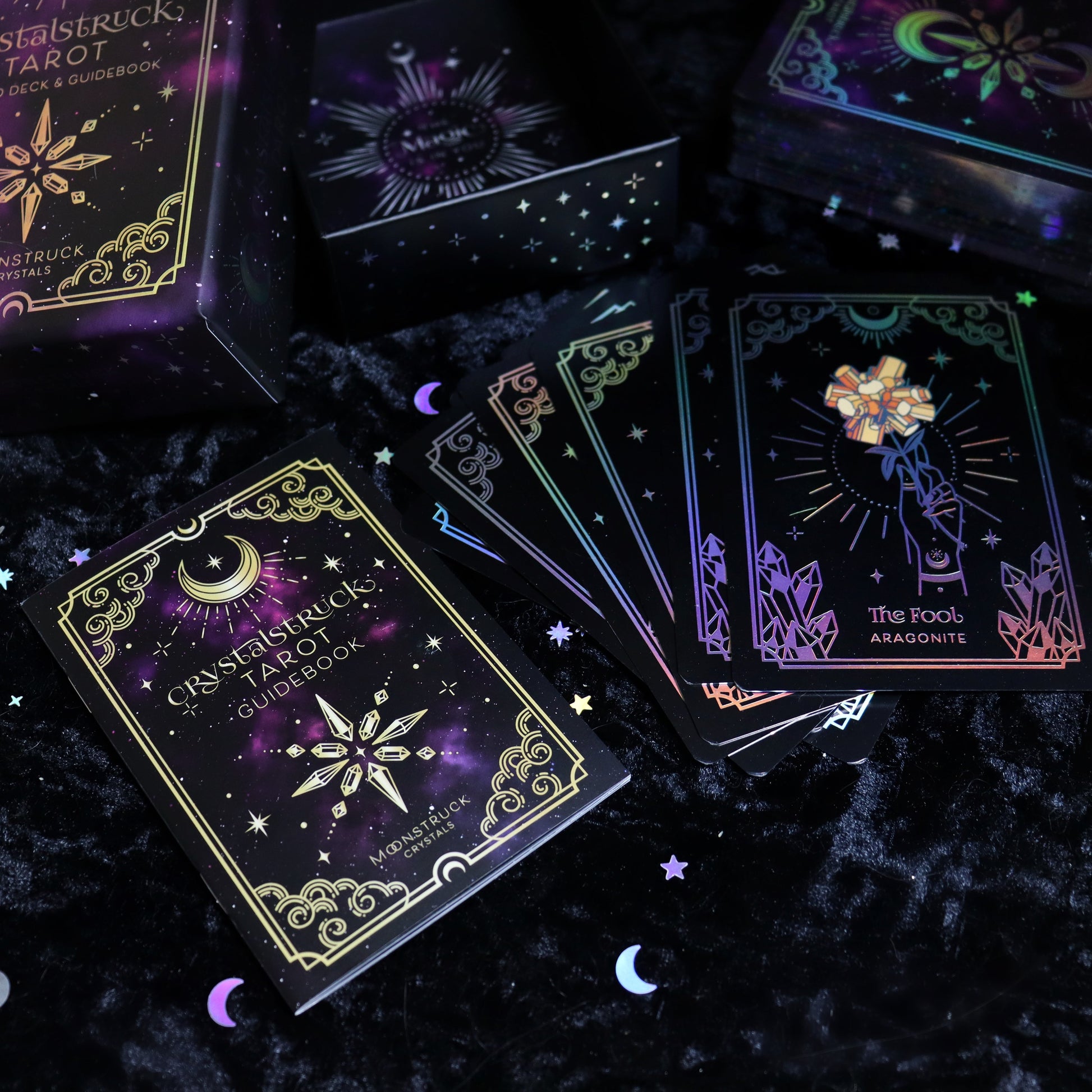 MINI Silver Crystalstruck Tarot© Deck – 78 Card Crystal Energy Tarot –