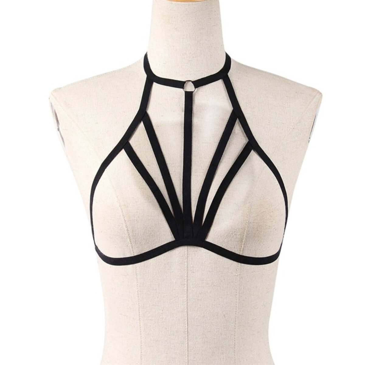 ELASTIC HARNESS BRA –