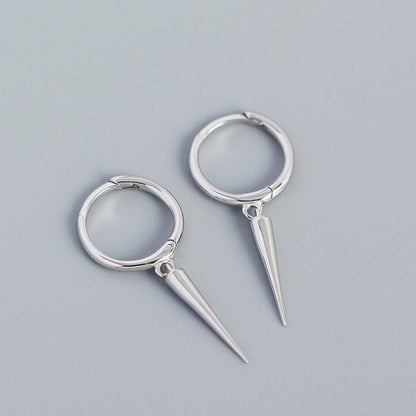 SPIKE HOOP EARRINGS (PAIR) –