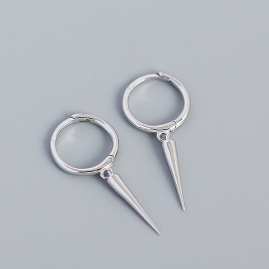 SPIKE HOOP EARRINGS (PAIR)