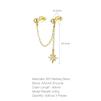 The Stellar Semicircle Earrings