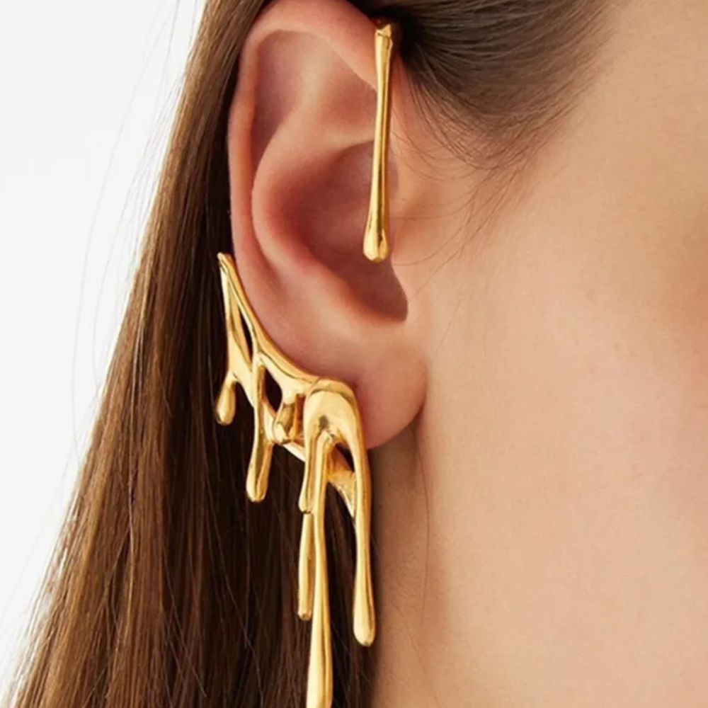 GOLD LAVA EAR CUFF
