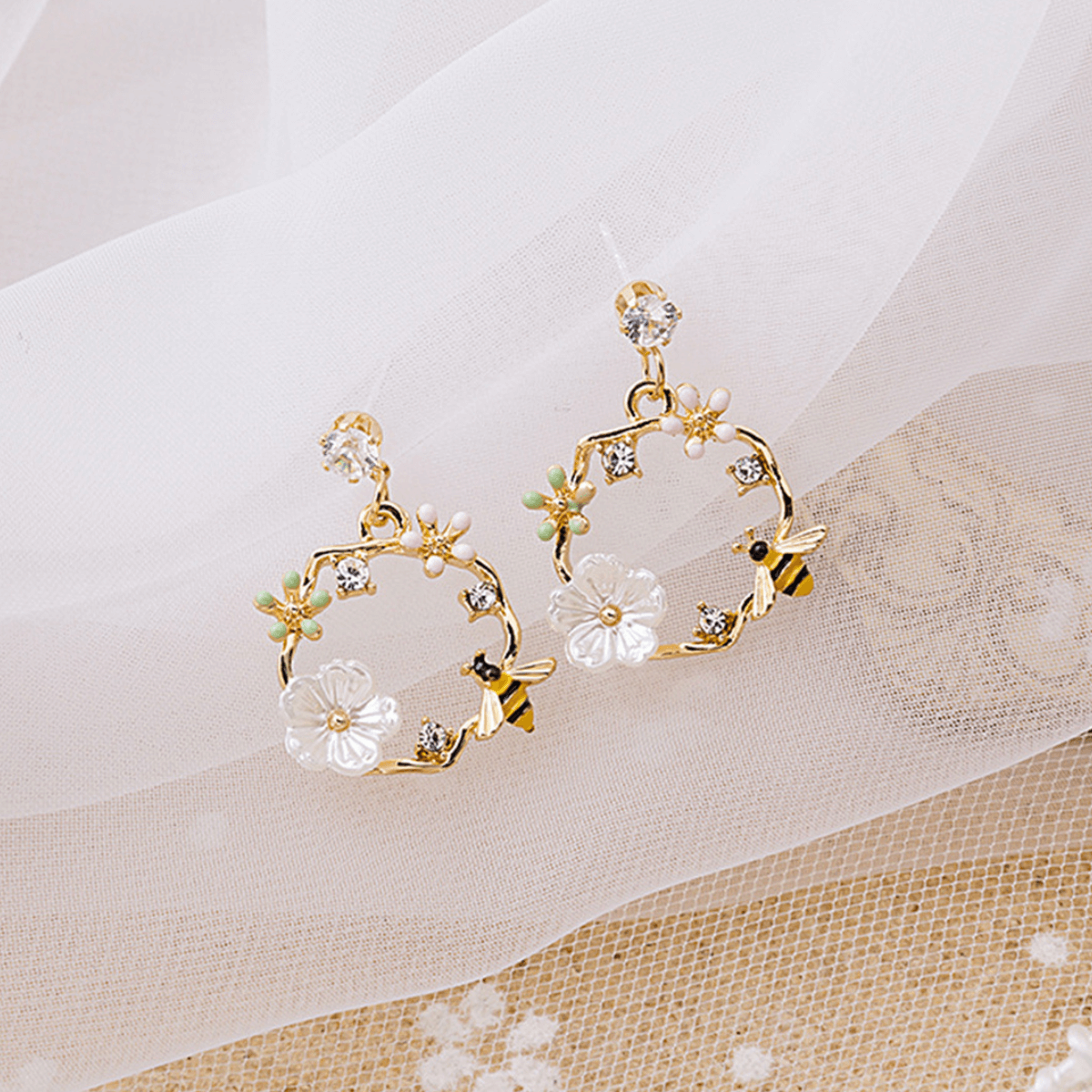 BLOOMING SPRING EARRINGS (PAIR) –