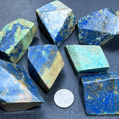 Azurite And Chrysocolla Free-form Shapes Carving Wholesale – Home & Living > Home Decor > Home Accents > Rocks & Geodes