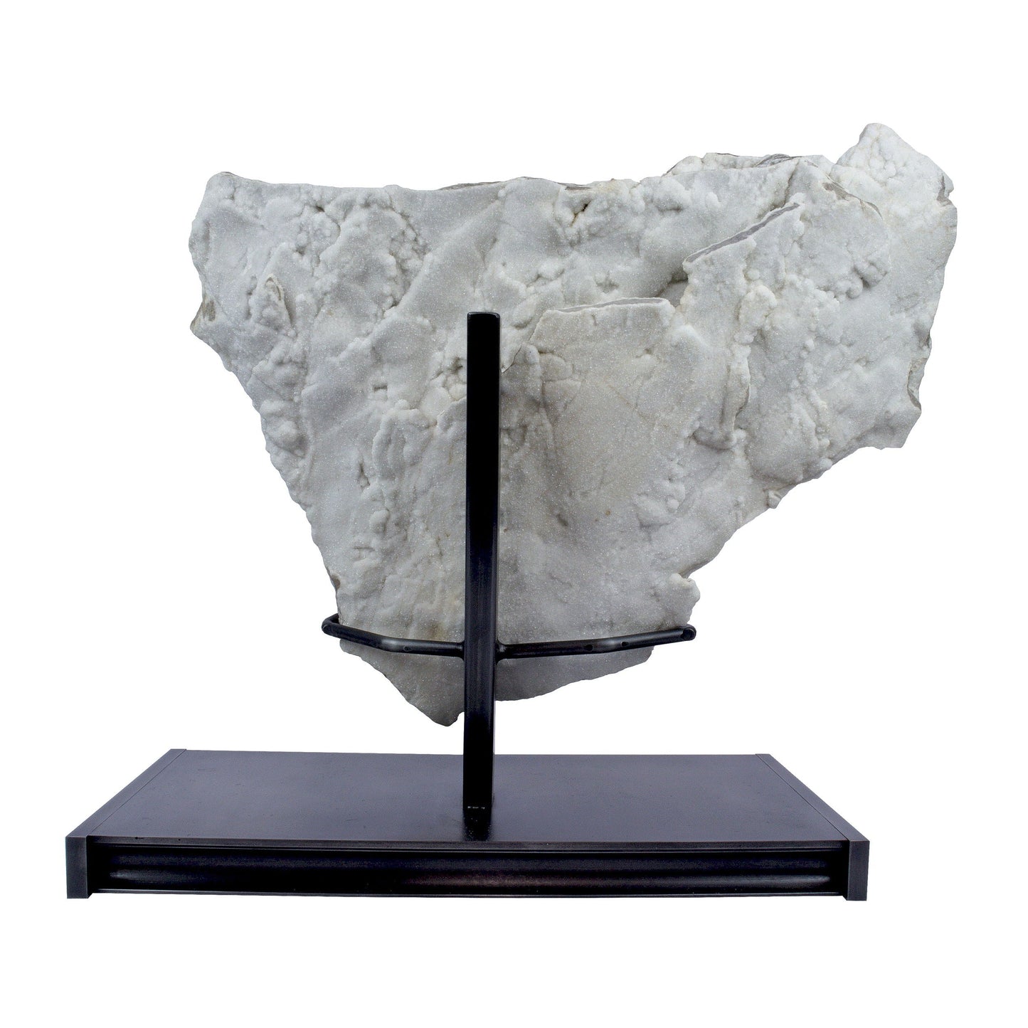 White Druze Crystal Plaque on Stand - Durango Colorado Specimen – Crystals & Minerals