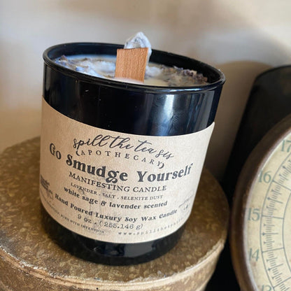 Go Smudge Yourself Intention Candle | Cleansing, Clearing & Protection