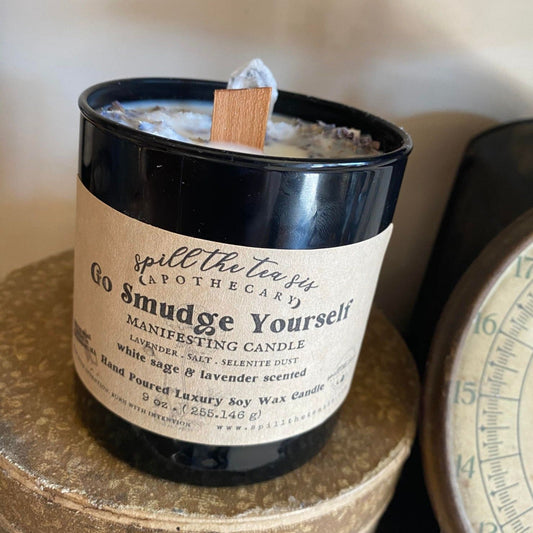 Go Smudge Yourself Intention Candle | Cleansing, Clearing & Protection