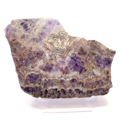Chevron Amethyst Slice 13" –