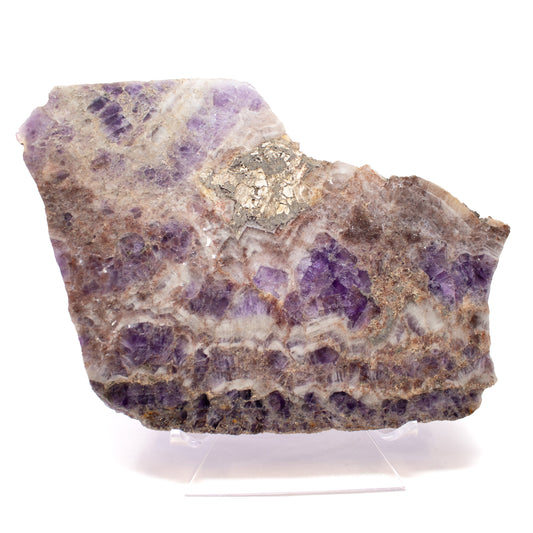 Chevron Amethyst Slice 13" –