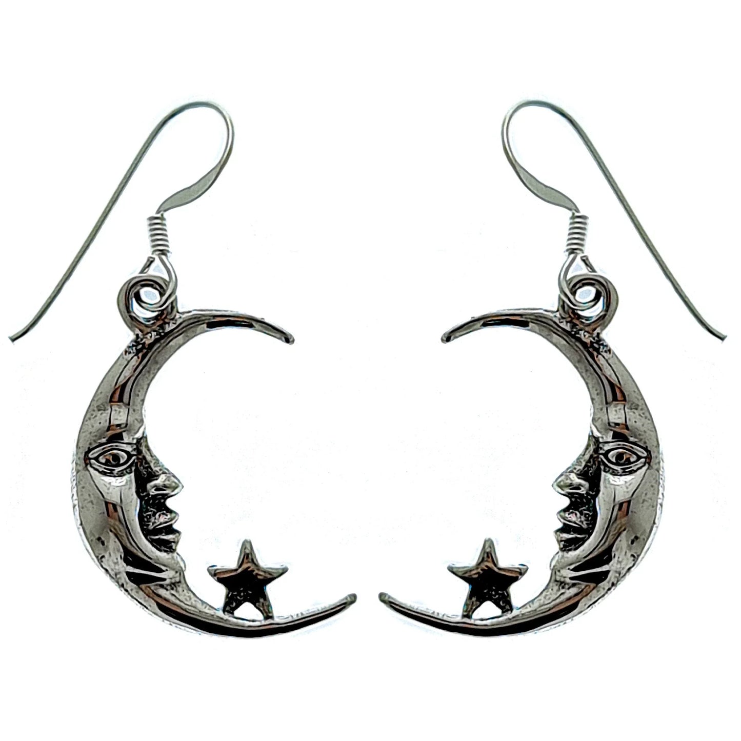 Moon and Star Earrings – Jewelry