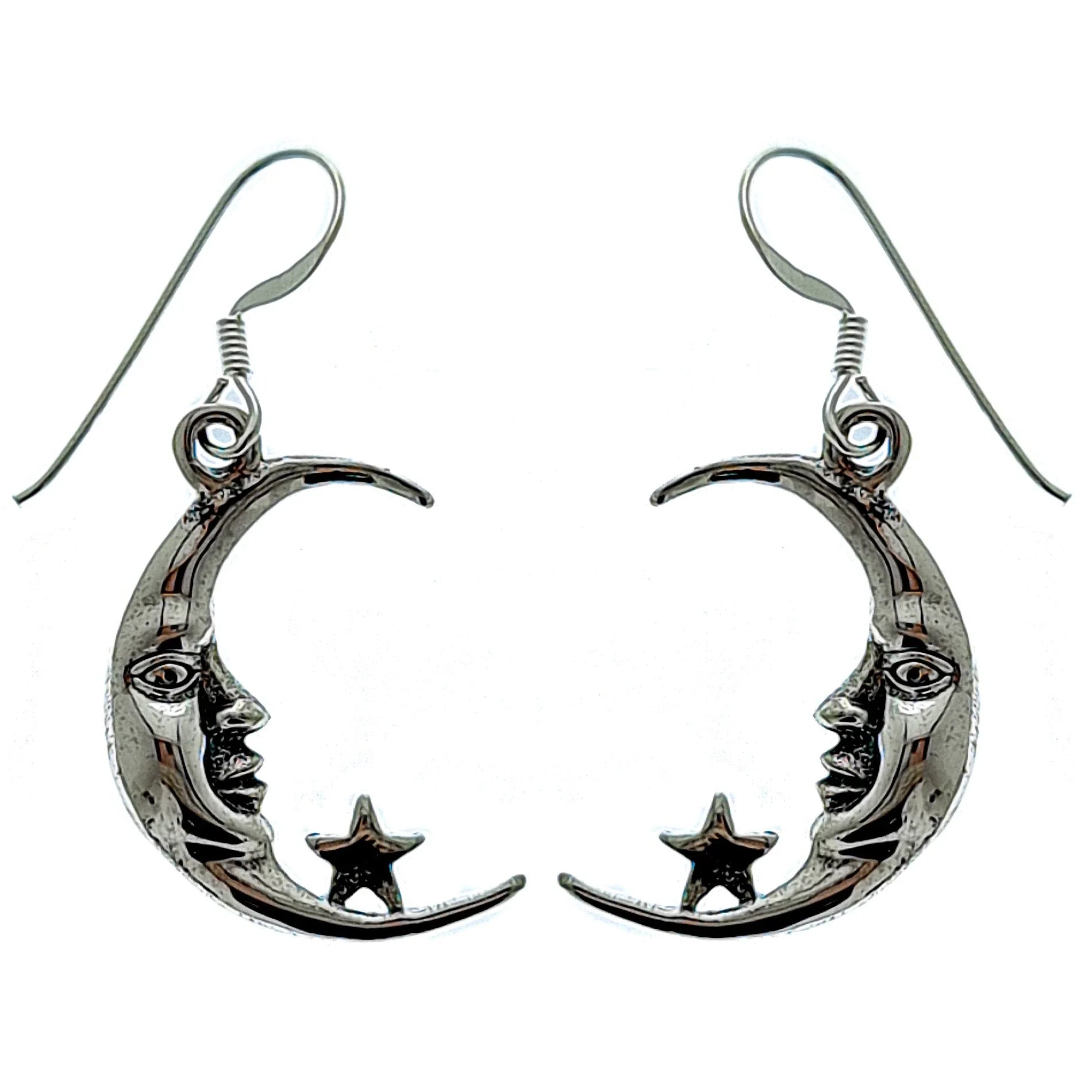 Moon and Star Earrings – Jewelry