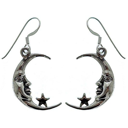 Moon and Star Earrings – Jewelry