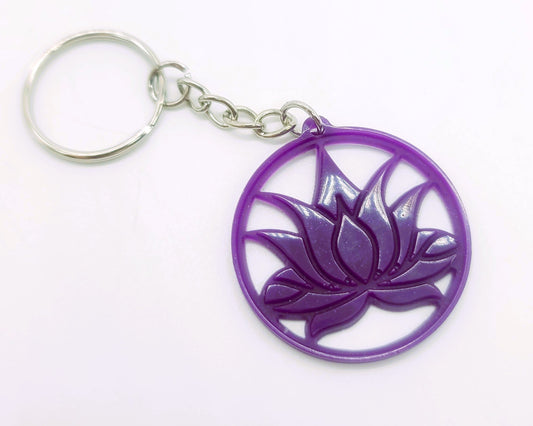 Lotus Flower Key Chain
