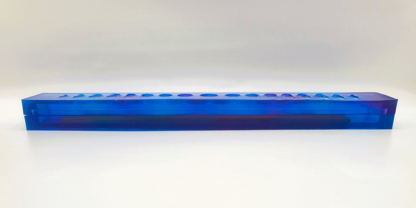 Moon Phases Incense Holder - Made with Resin & Color-Shift Mica