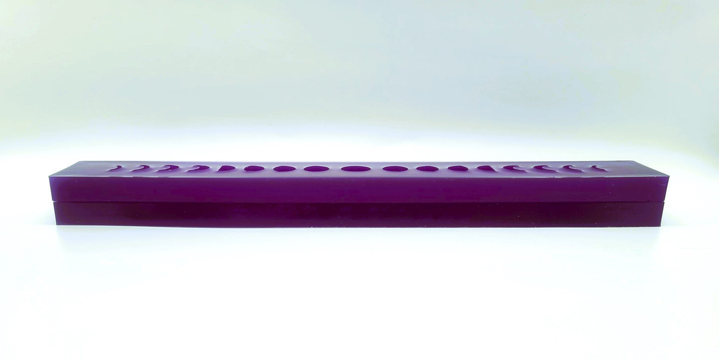 Moon Phases Incense Holder - Made with Resin & Color-Shift Mica