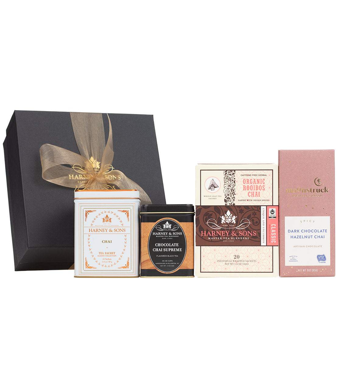 Chai Tea – Spiced Black Tea Blend with Cardamom & Cinnamon – Sachets & Loose Chai Lover's Gift