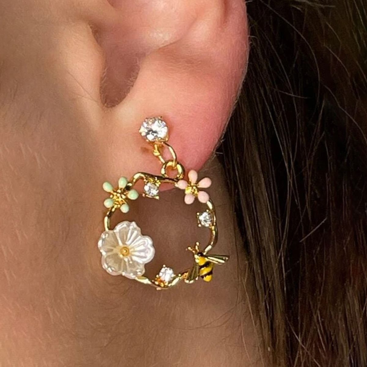 BLOOMING SPRING EARRINGS (PAIR) –