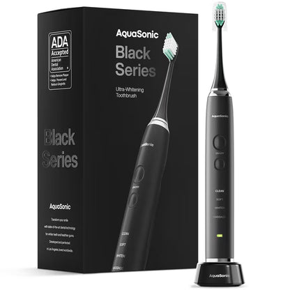 AquaSonic Black Series Electric Toothbrush Set –