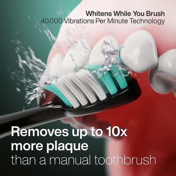 AquaSonic Black Series Electric Toothbrush Set –