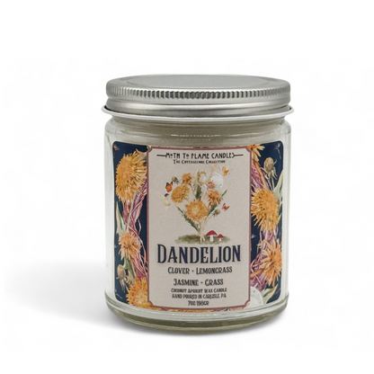 Dandelion – 7 oz - Cardamom, Clover, Geranium, Lemongrass, Jasmine – Container