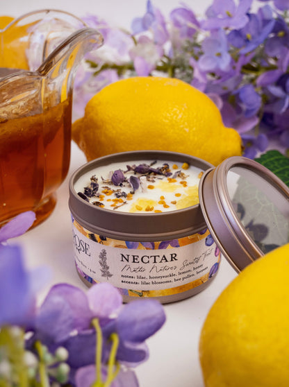NECTAR Lilac Lemon Honey 4oz Tin Candle