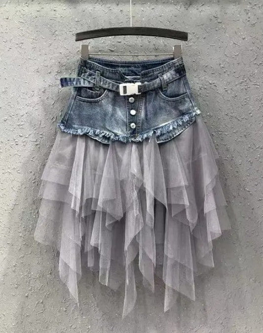 Denim tutu skirt