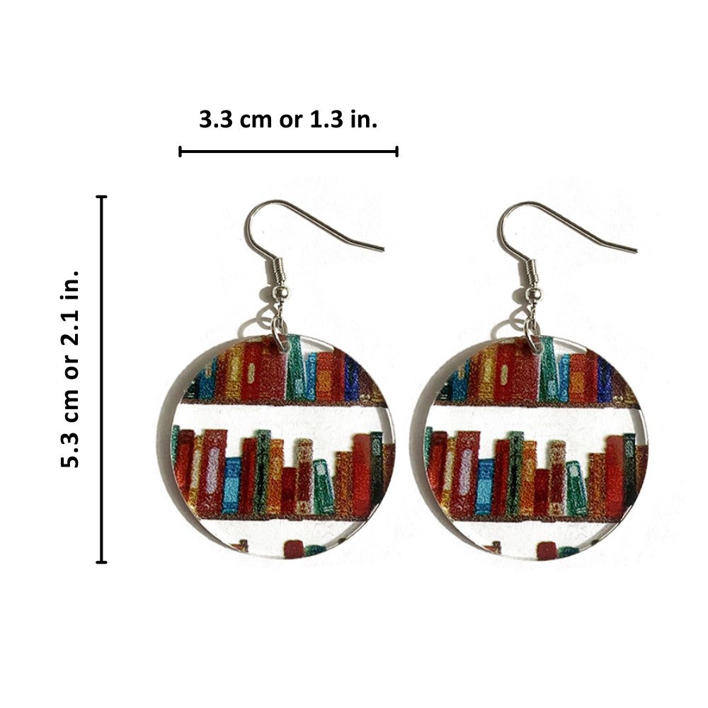 BOOK LOVER EARRINGS (PAIR) –