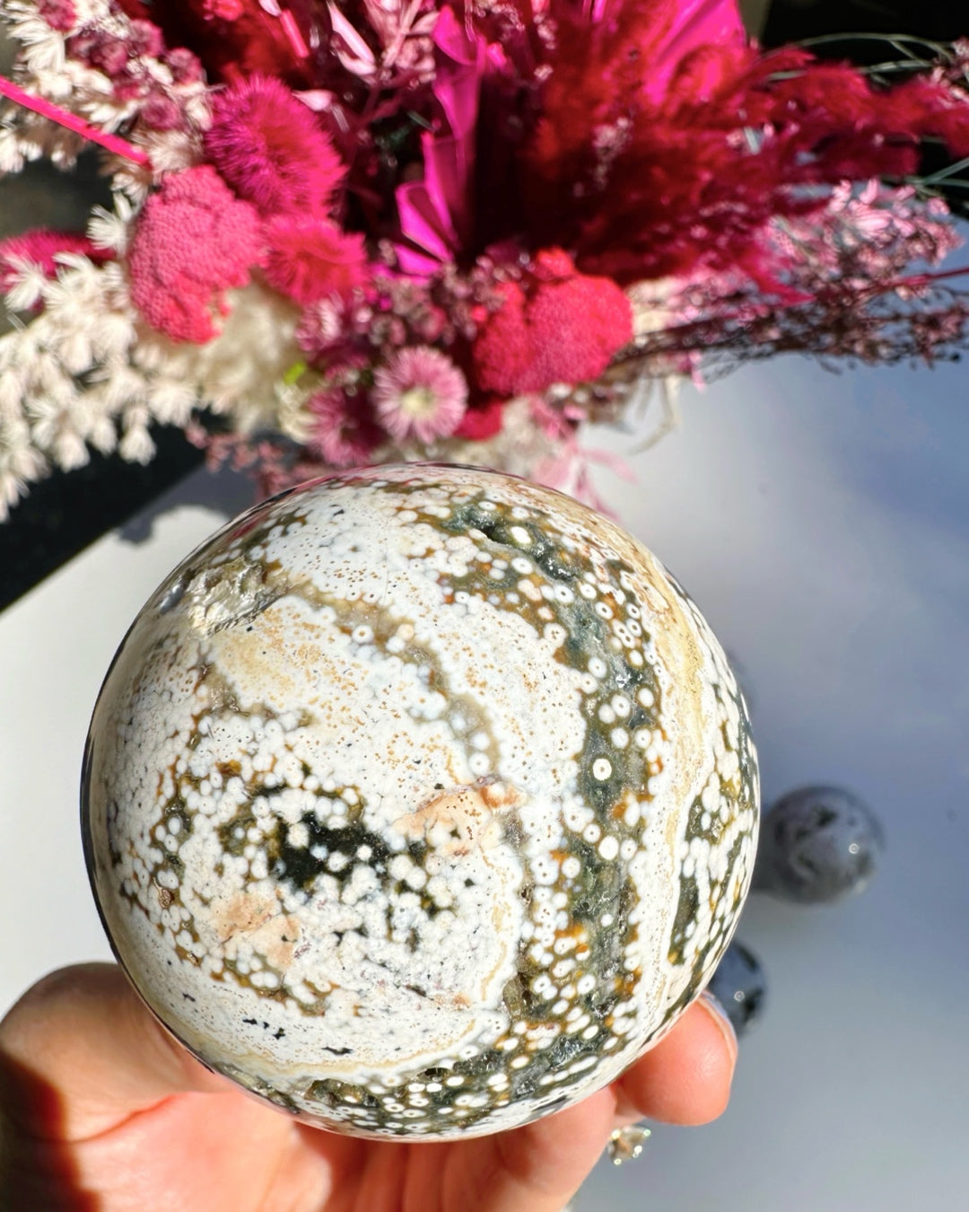 Ocean Jasper Sphere –